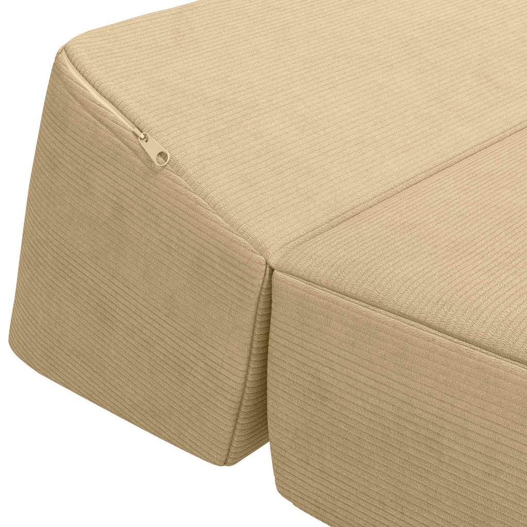 vidaXL Składana Sofa Łóżko Zielono-szary 60 x 70 x 41 cm tkanina