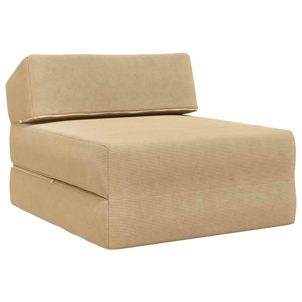 vidaXL Składana Sofa Łóżko Zielono-szary 60 x 70 x 41 cm tkanina