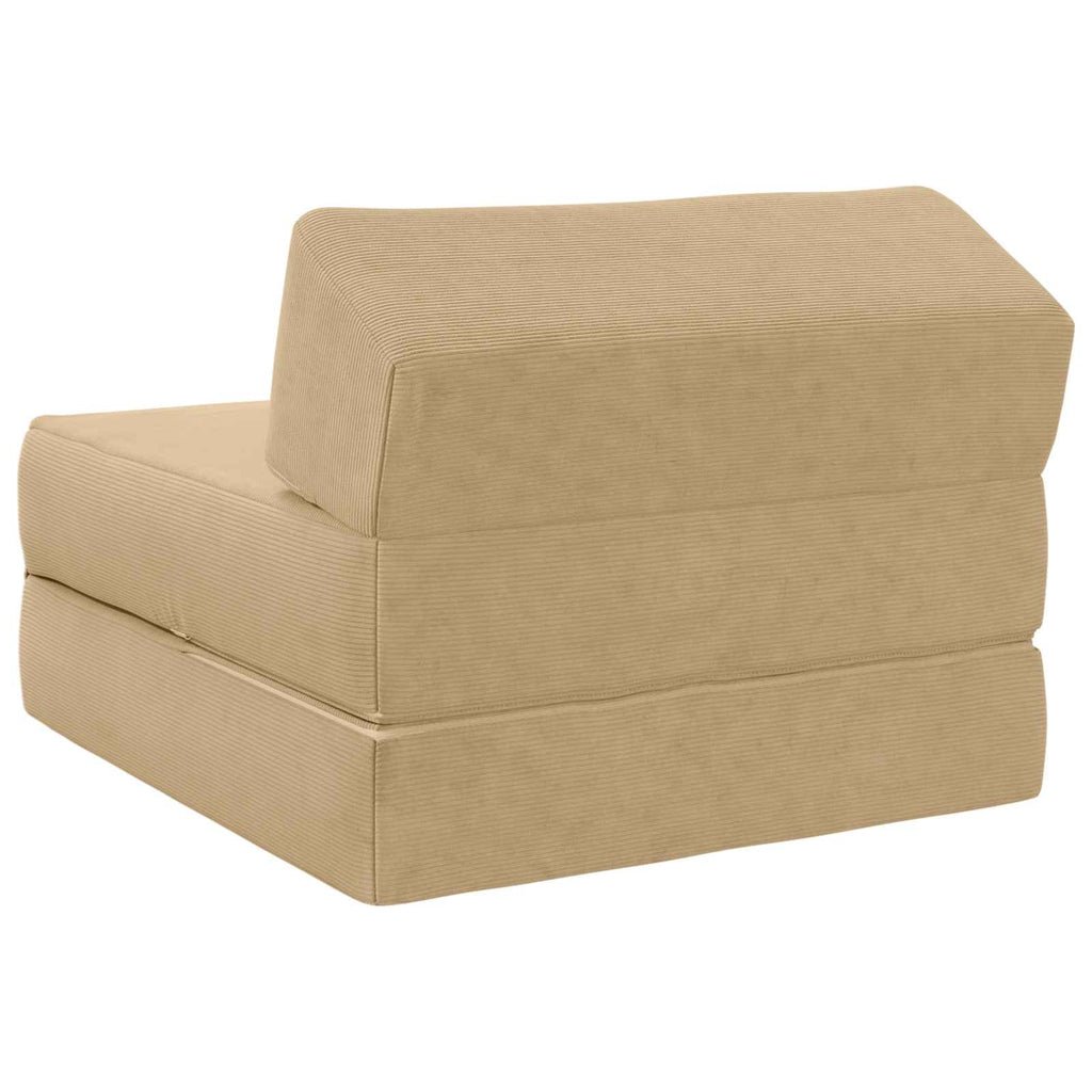 vidaXL Składana Sofa Łóżko Zielono-szary 60 x 70 x 41 cm tkanina