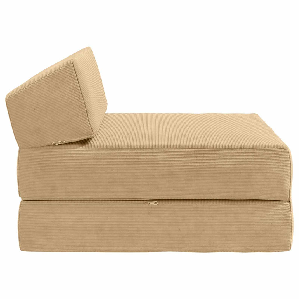 vidaXL Składana Sofa Łóżko Zielono-szary 60 x 70 x 41 cm tkanina