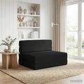 vidaXL Składana Sofa Łóżko Czarny 70 x 72 x 60 cm tkanina