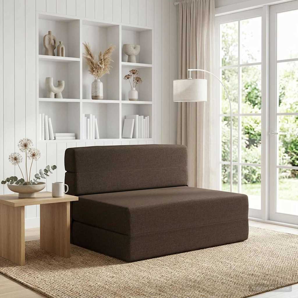 vidaXL Składana Sofa Łóżko Ciemnoszary 70 x 72 x 60 cm tkanina