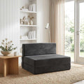 vidaXL Składana Sofa Łóżko ciemnoszary 70 x 72 x 60 cm tkanina