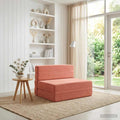 vidaXL Składana Sofa Łóżko Czerwono-pomarańczowy 70 x 72 x 60 cm