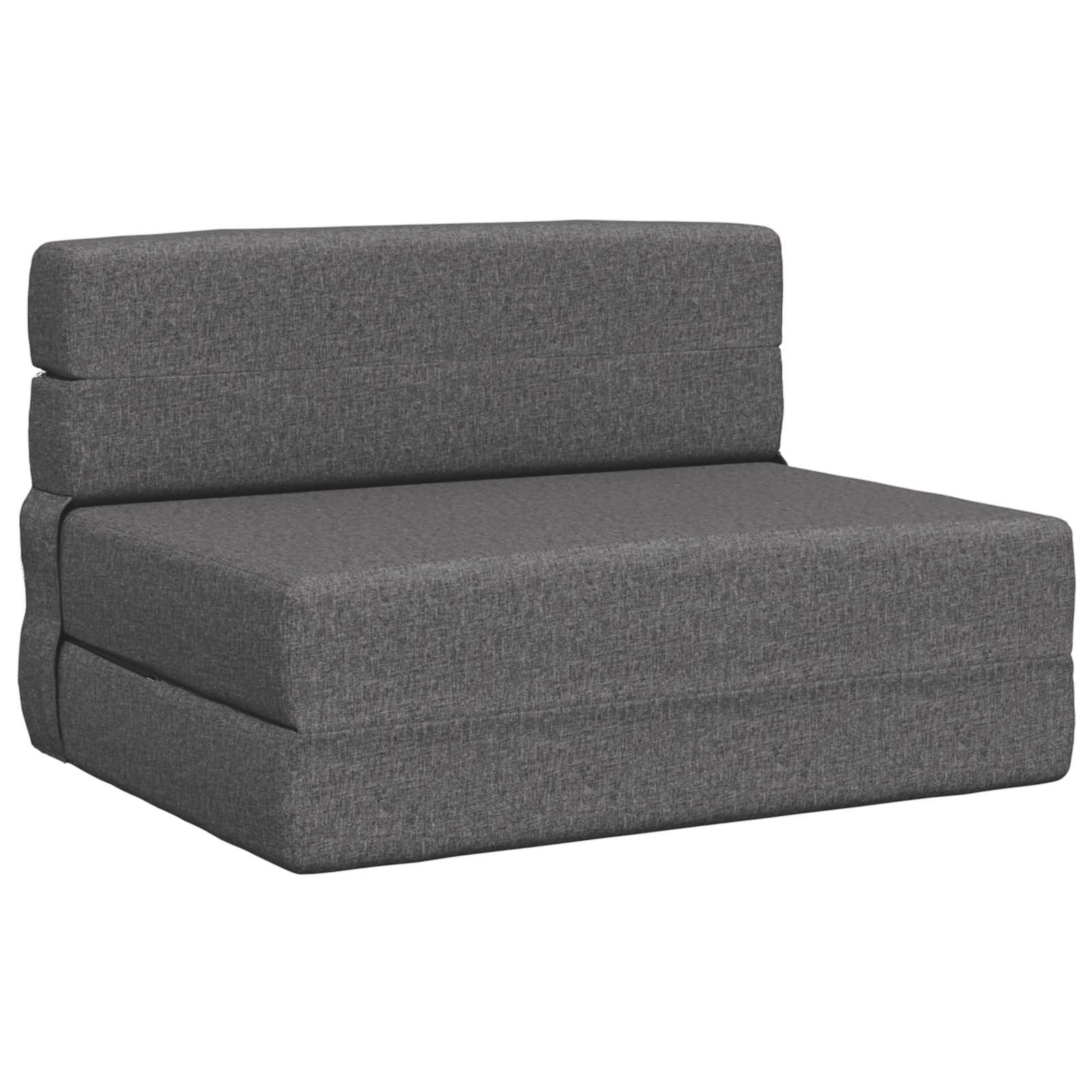 vidaXL Składana Sofa Łóżko jasnoszary 70 x 80 x 60 cm tkanina