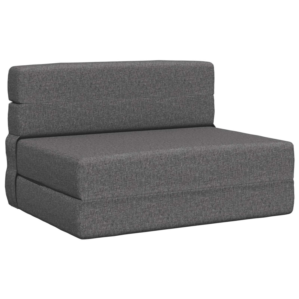 vidaXL Składana Sofa Łóżko jasnoszary 70 x 80 x 60 cm tkanina