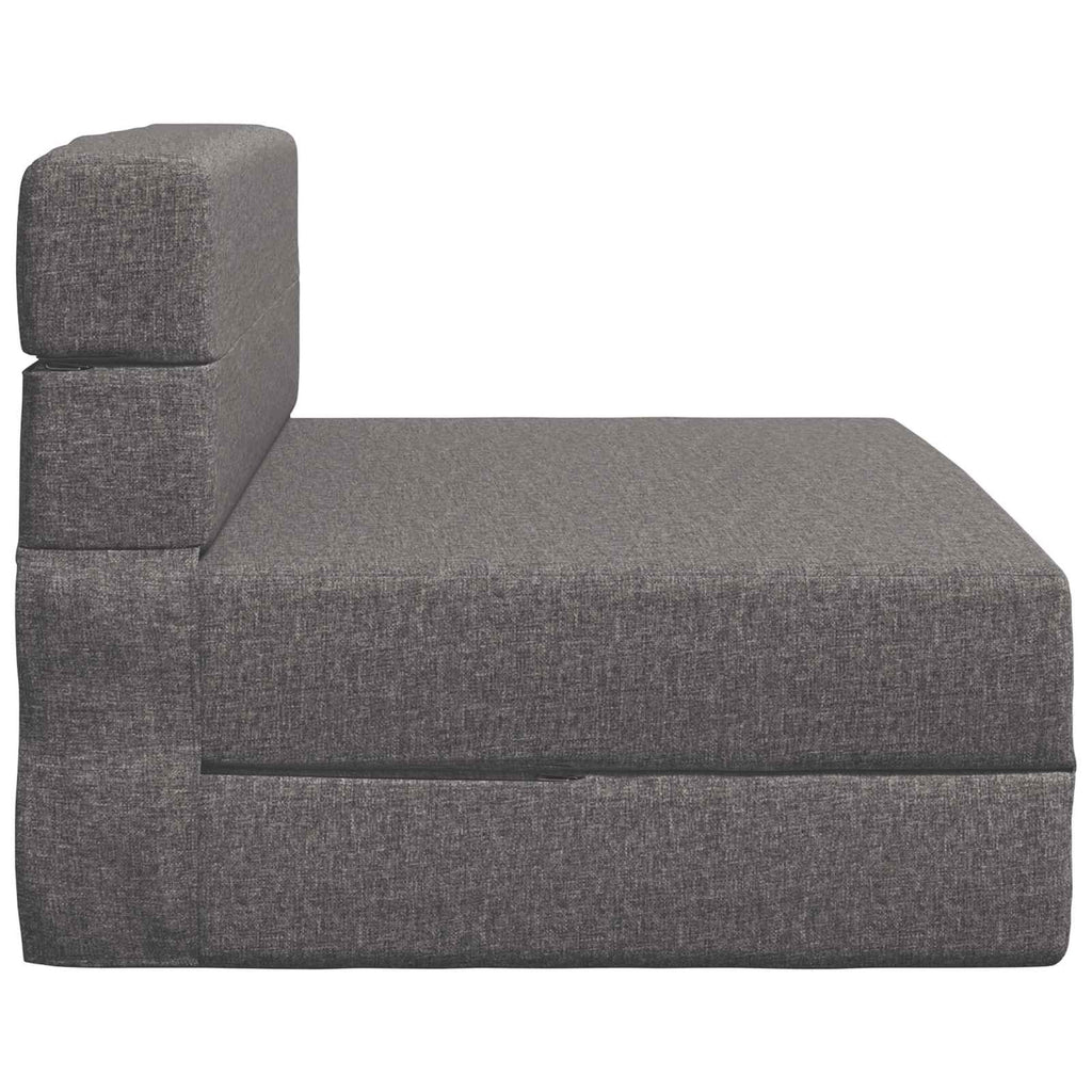 vidaXL Składana Sofa Łóżko jasnoszary 70 x 80 x 60 cm tkanina