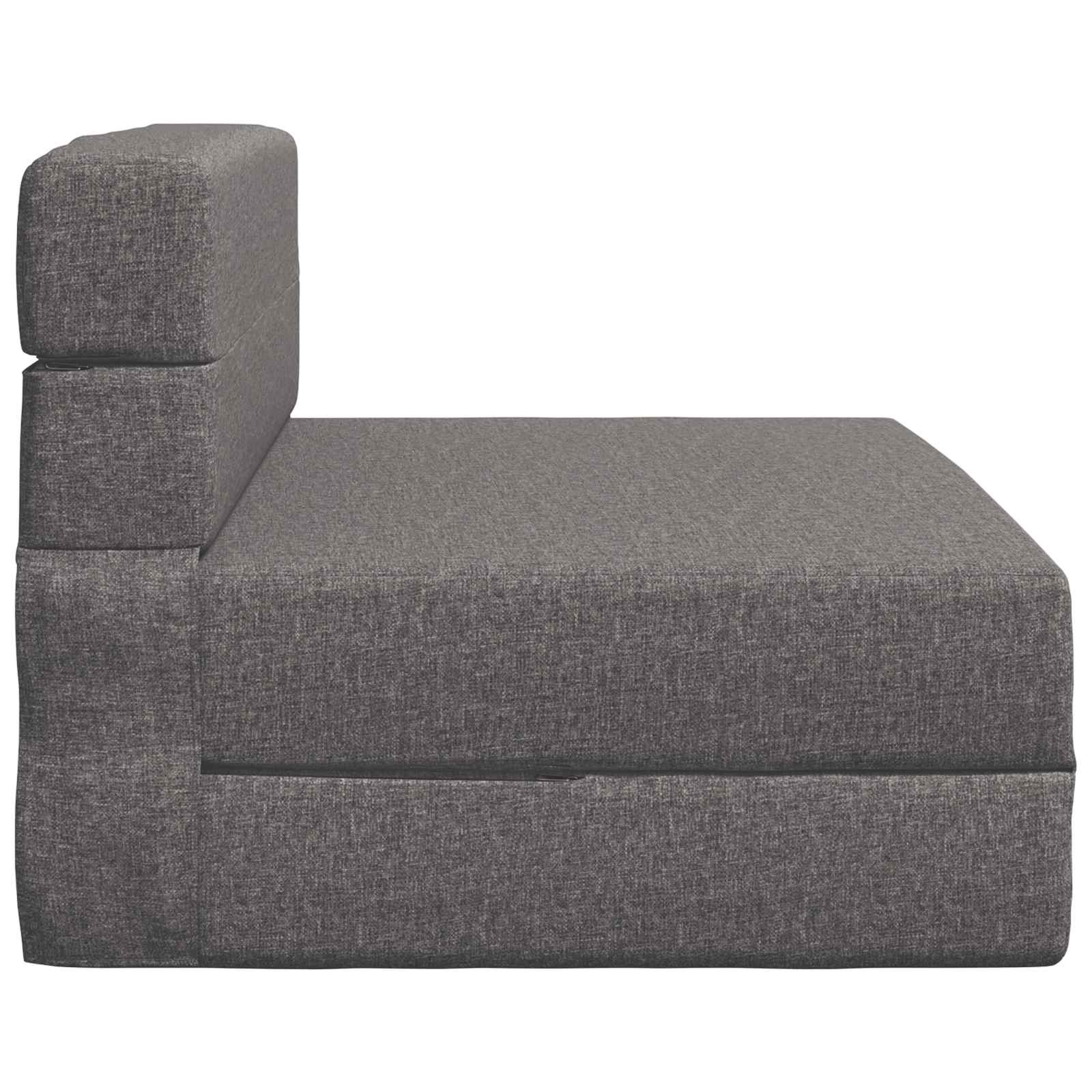 vidaXL Składana Sofa Łóżko jasnoszary 70 x 80 x 60 cm tkanina