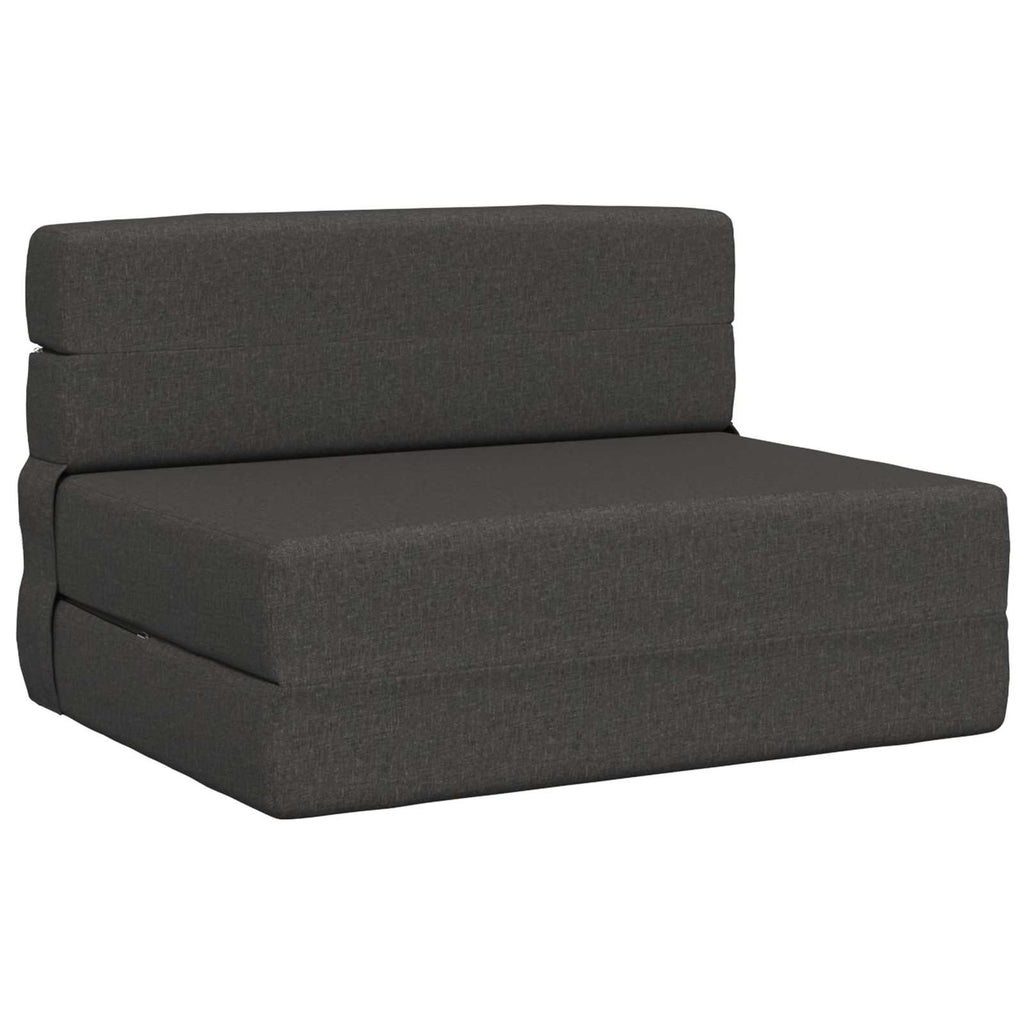 vidaXL Składana Sofa Łóżko ciemnoszary 70 x 80 x 60 cm tkanina