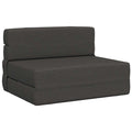 vidaXL Składana Sofa Łóżko ciemnoszary 70 x 80 x 60 cm tkanina
