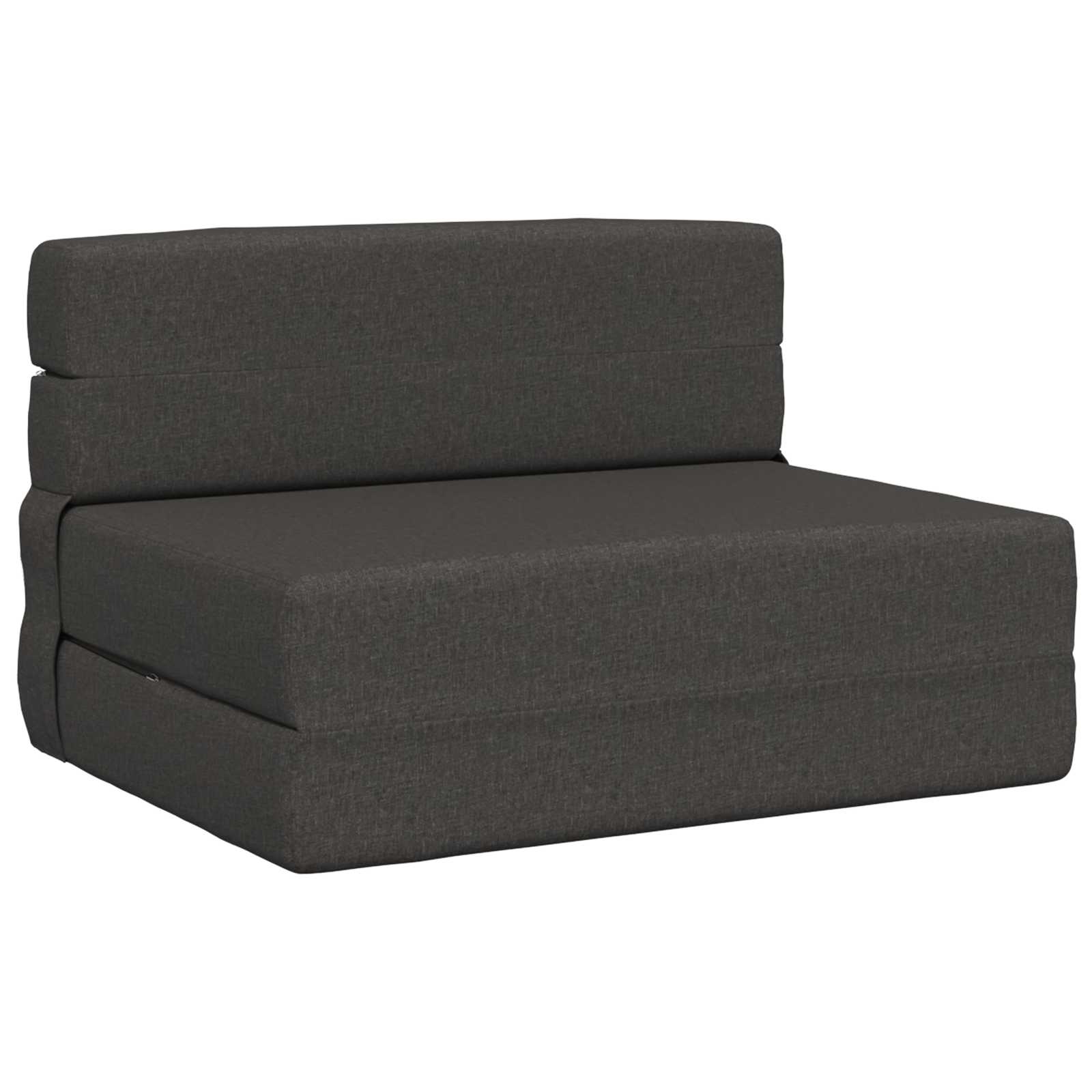 vidaXL Składana Sofa Łóżko ciemnoszary 70 x 80 x 60 cm tkanina