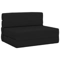 vidaXL Składana Sofa Łóżko Czarny 70 x 80 x 60 cm tkanina