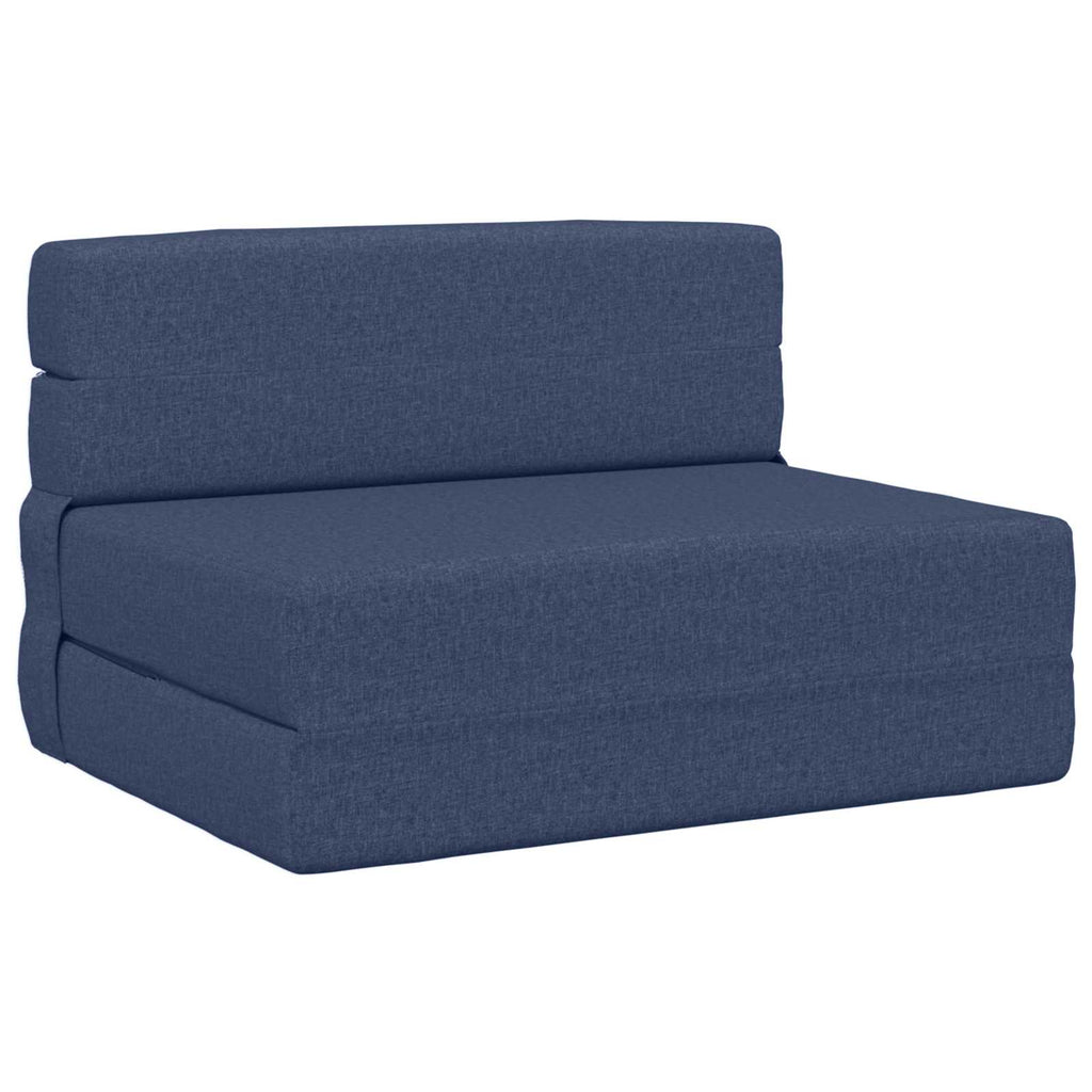 vidaXL Składana Sofa Łóżko niebieski 70 x 80 x 60 cm tkanina