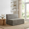 vidaXL Składana Sofa Łóżko jasnoszary 100 x 80 x 60 cm tkanina