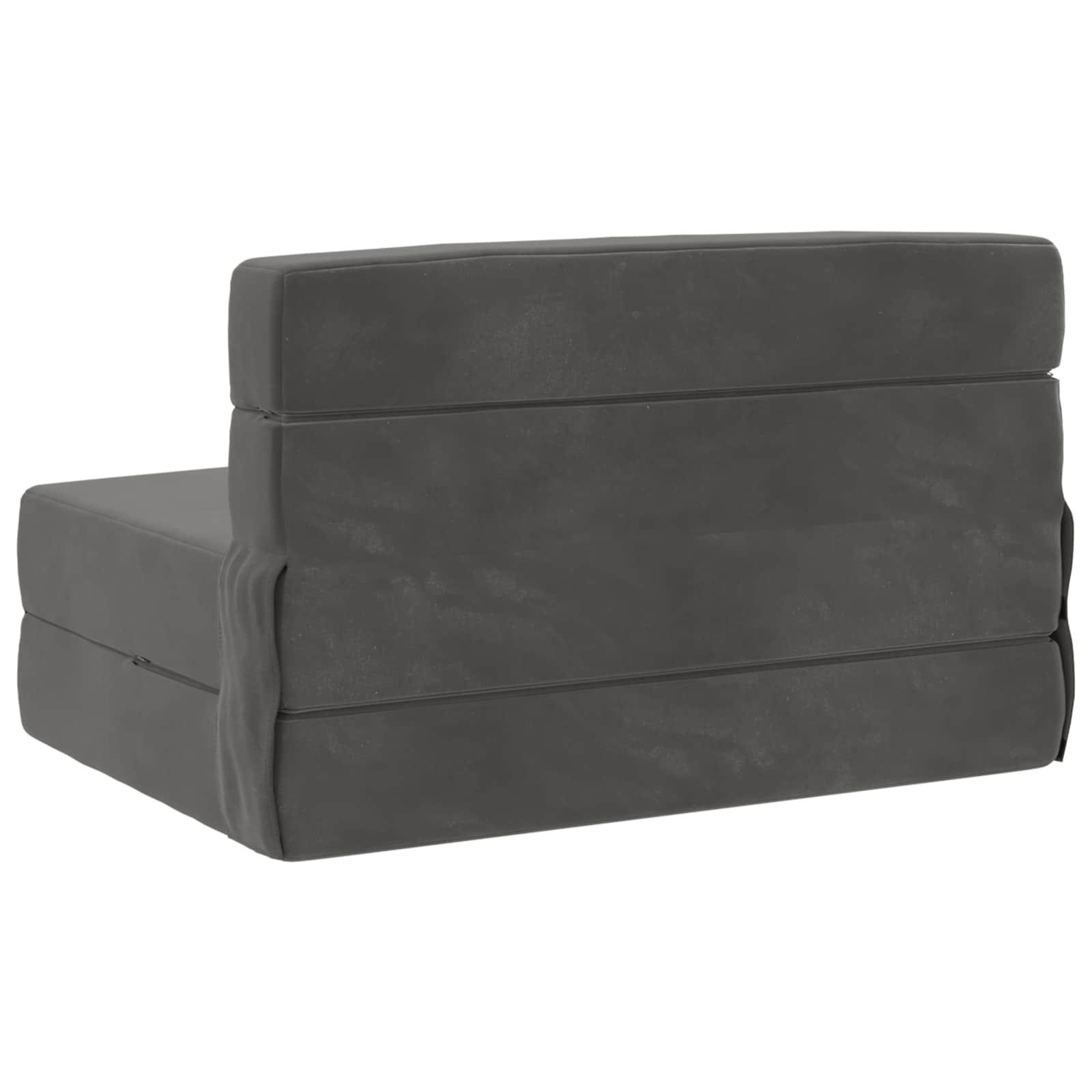 vidaXL Składana Sofa Łóżko ciemnoszary 70 x 80 x 60 cm tkanina