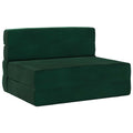 vidaXL Składana Sofa Łóżko Ciemnozielony 70 x 80 x 60 cm tkanina