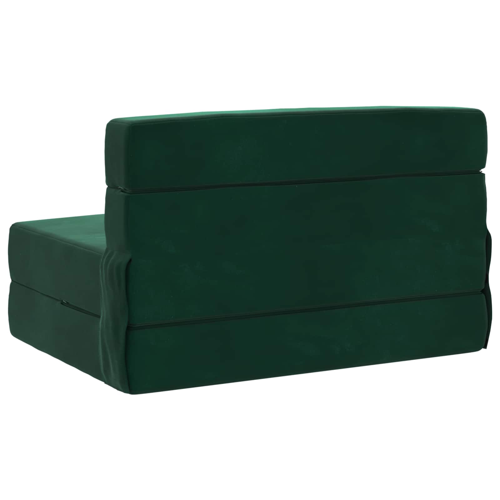 vidaXL Składana Sofa Łóżko Ciemnozielony 70 x 80 x 60 cm tkanina
