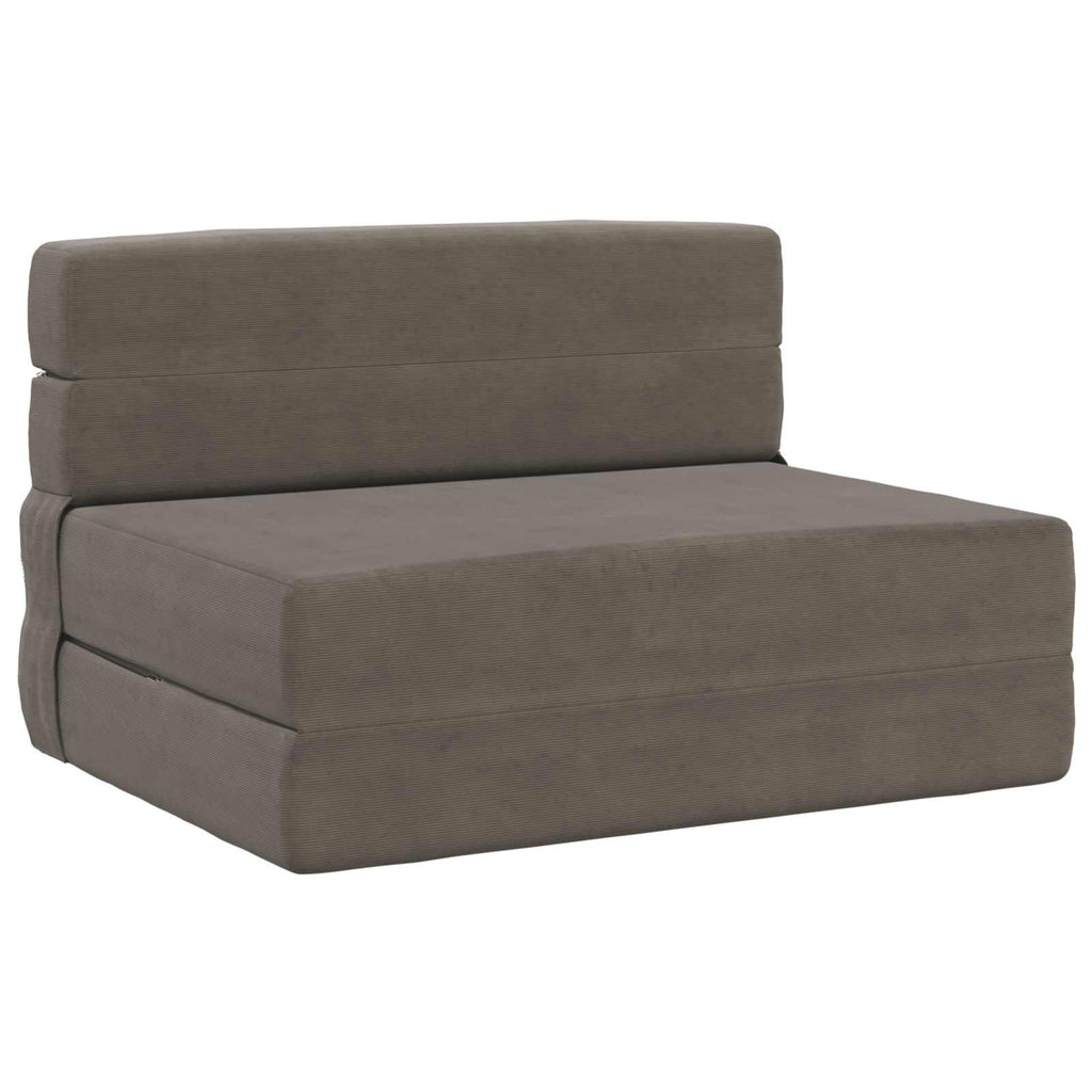 vidaXL Składana Sofa Łóżko jasnoszary 70 x 80 x 60 cm tkanina
