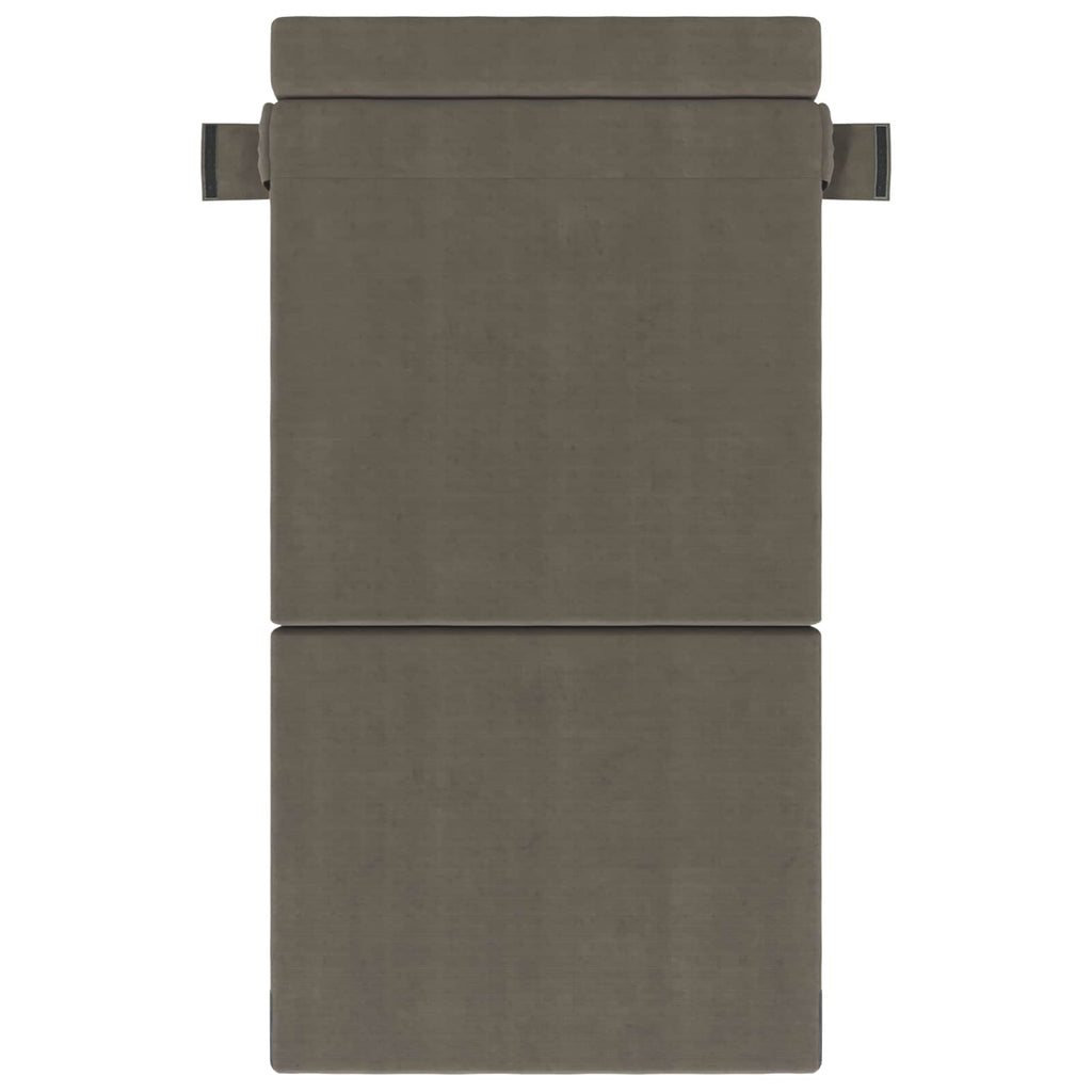vidaXL Składana Sofa Łóżko jasnoszary 70 x 80 x 60 cm tkanina