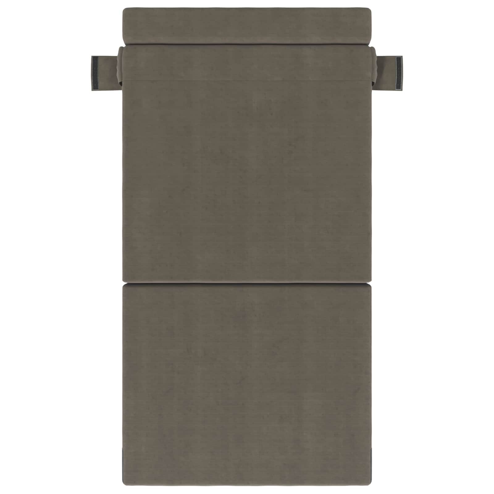 vidaXL Składana Sofa Łóżko jasnoszary 70 x 80 x 60 cm tkanina