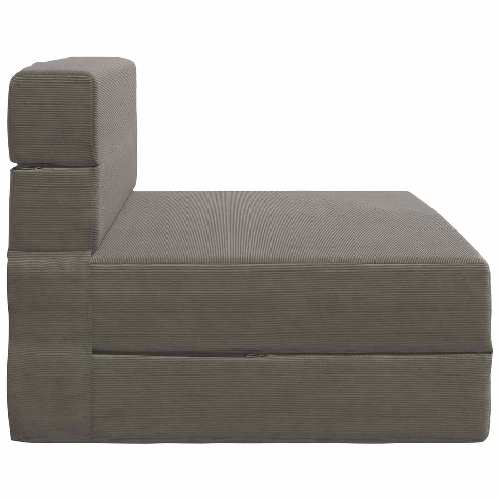 vidaXL Składana Sofa Łóżko jasnoszary 70 x 80 x 60 cm tkanina