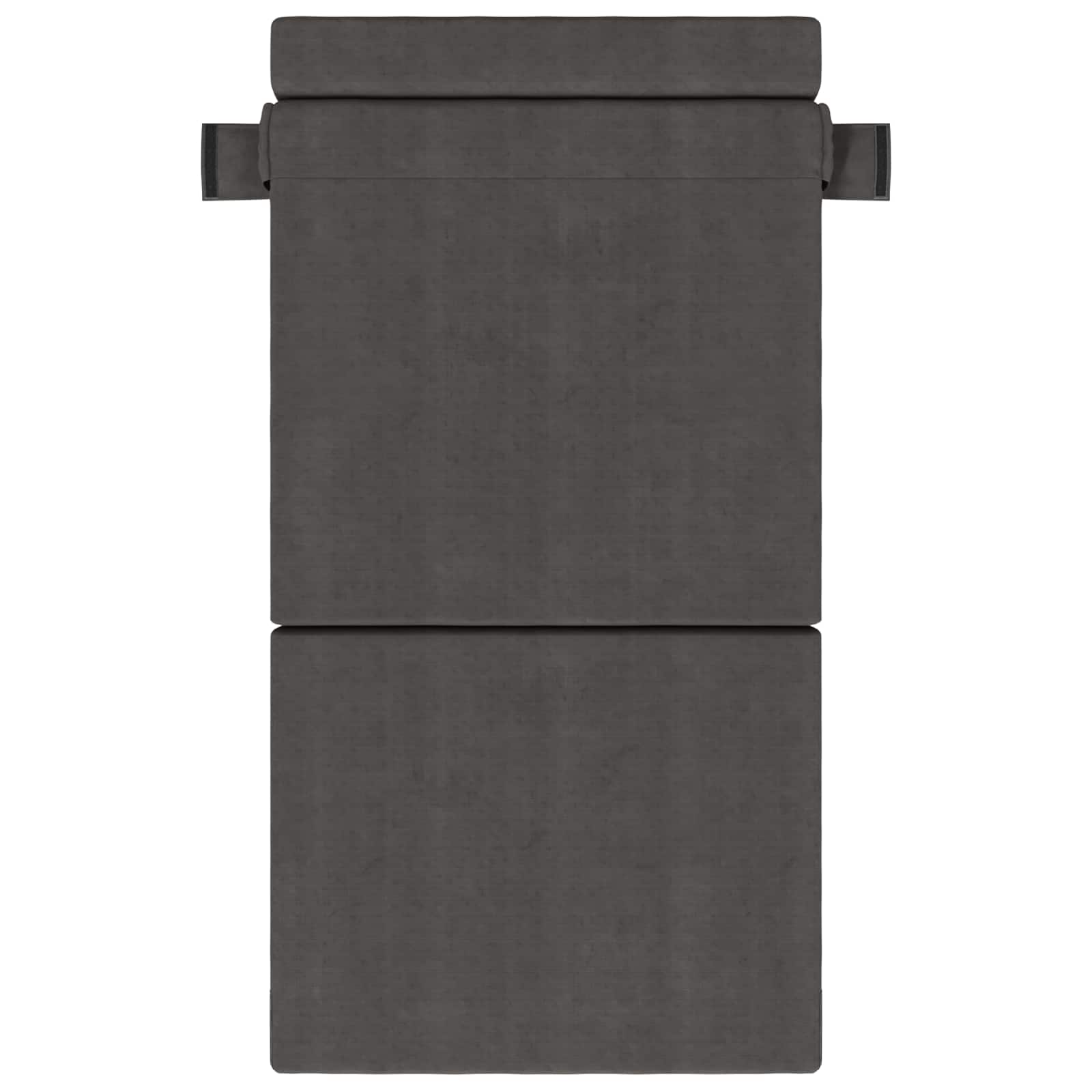 vidaXL Składana Sofa Łóżko ciemnoszary 70 x 80 x 60 cm tkanina
