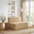 vidaXL Składana Sofa Łóżko Zielono-szary 70 x 80 x 60 cm tkanina