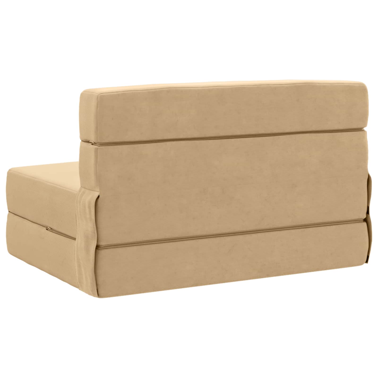vidaXL Składana Sofa Łóżko Zielono-szary 70 x 80 x 60 cm tkanina