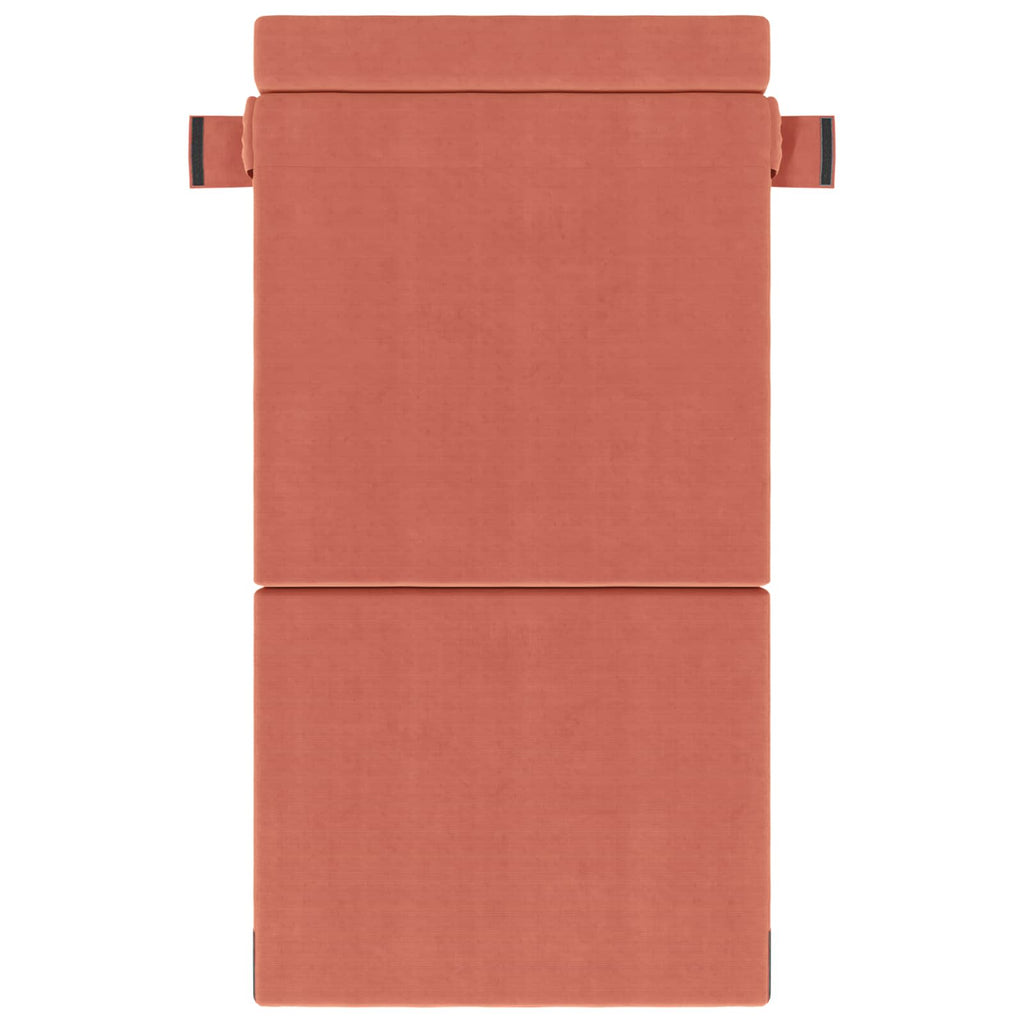 vidaXL Składana Sofa Łóżko Czerwono-pomarańczowy 70 x 80 x 60 cm