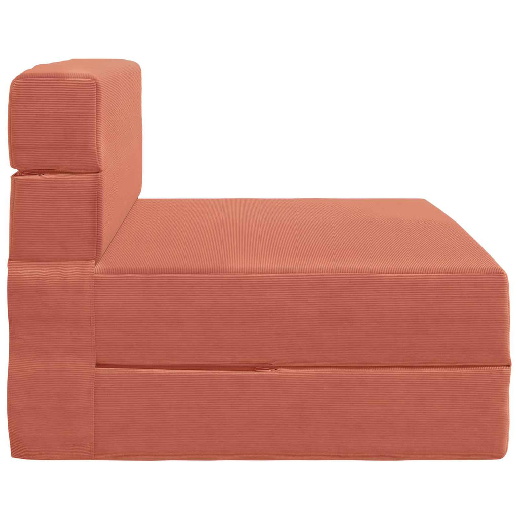 vidaXL Składana Sofa Łóżko Czerwono-pomarańczowy 70 x 80 x 60 cm