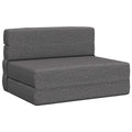 vidaXL Składana Sofa Łóżko jasnoszary 100 x 80 x 60 cm tkanina