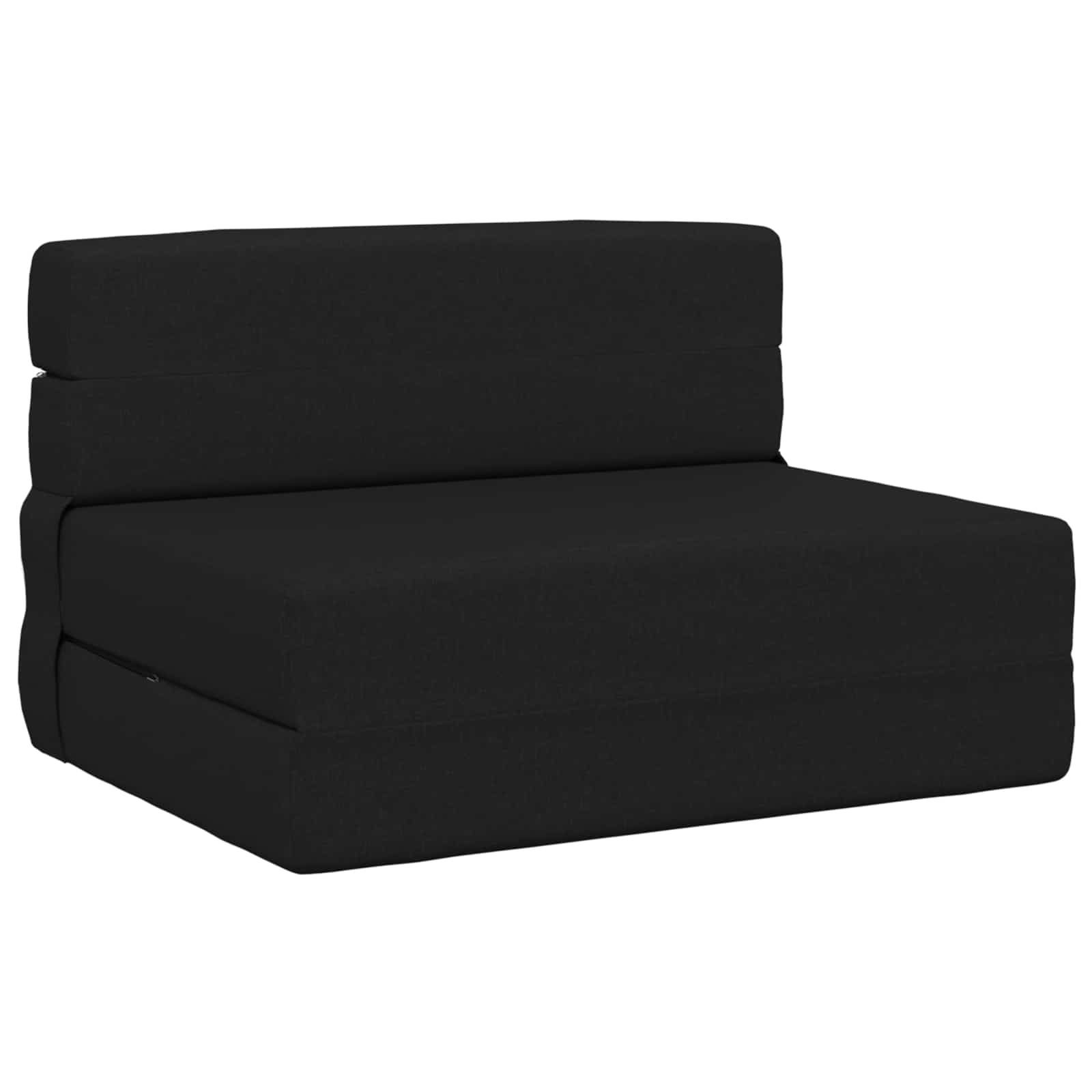 vidaXL Składana Sofa Łóżko Czarny 100 x 80 x 60 cm tkanina
