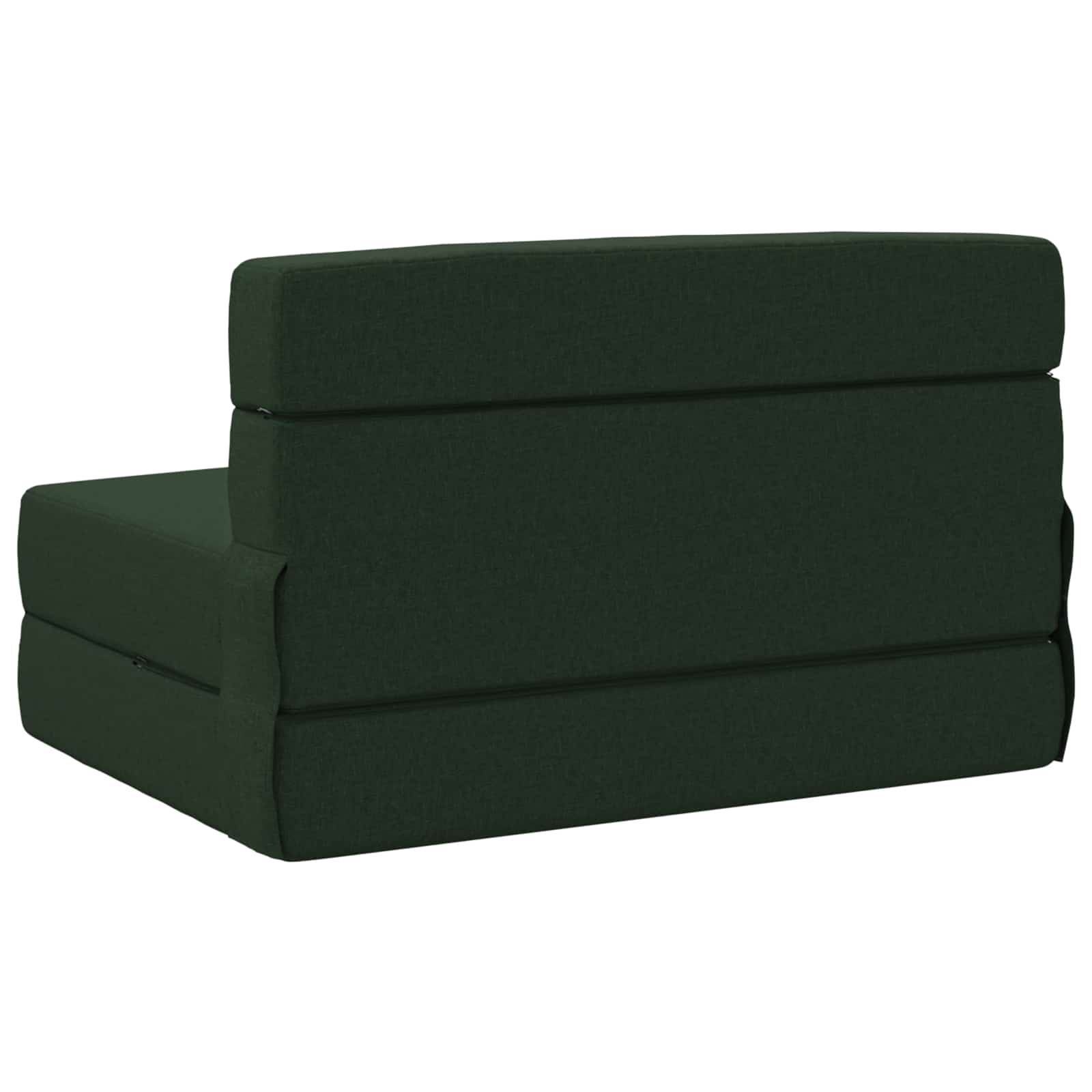 vidaXL Składana Sofa Łóżko Ciemnozielony 100 x 80 x 60 cm tkanina