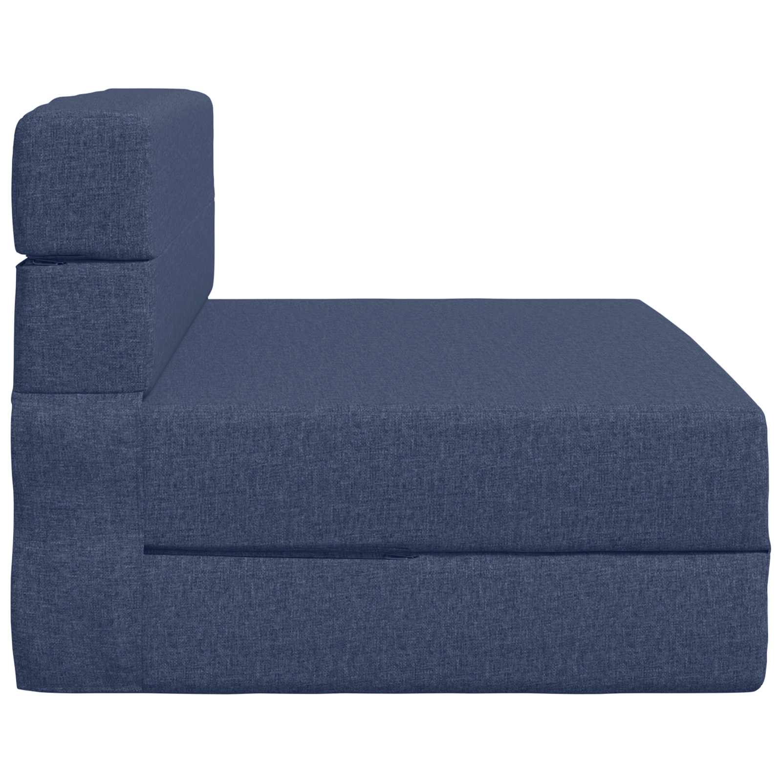 vidaXL Składana Sofa Łóżko niebieski 100 x 80 x 60 cm tkanina