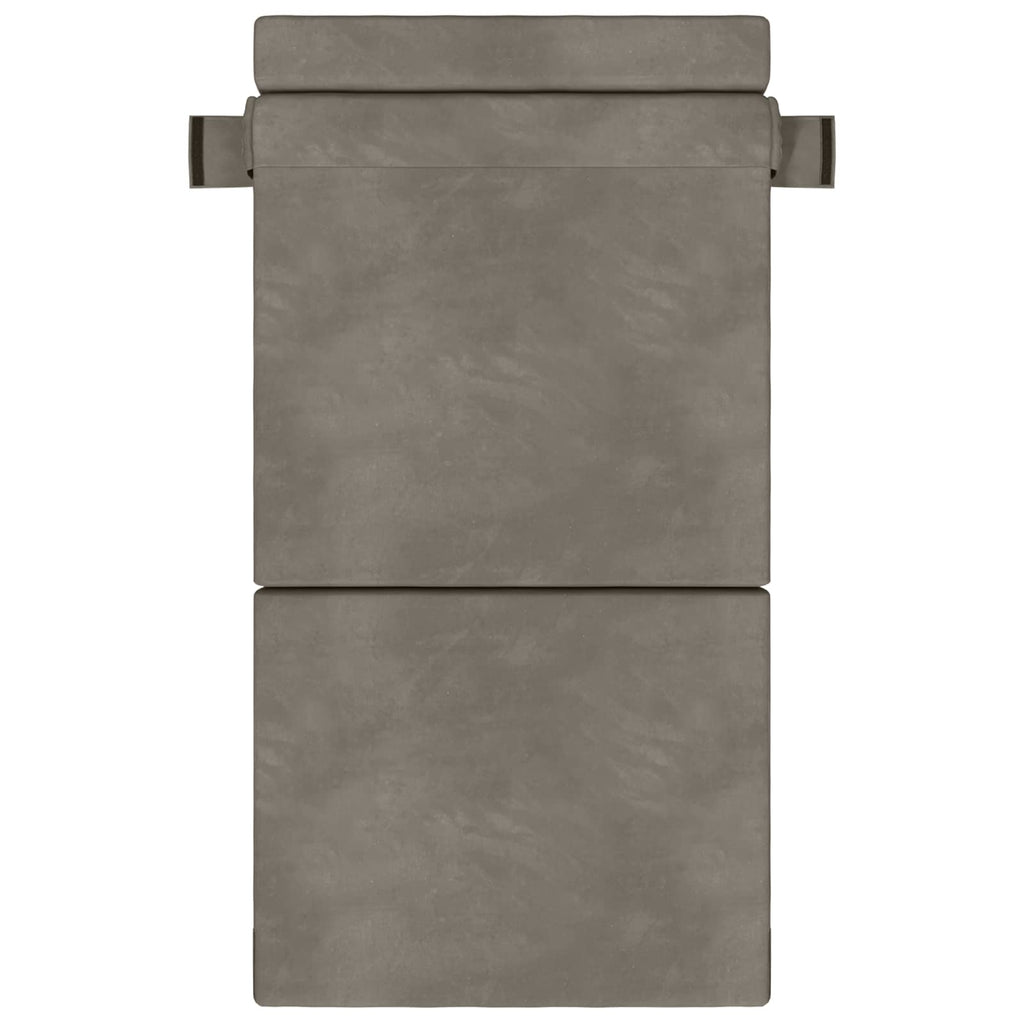 vidaXL Składana Sofa Łóżko jasnoszary 100 x 80 x 60 cm tkanina
