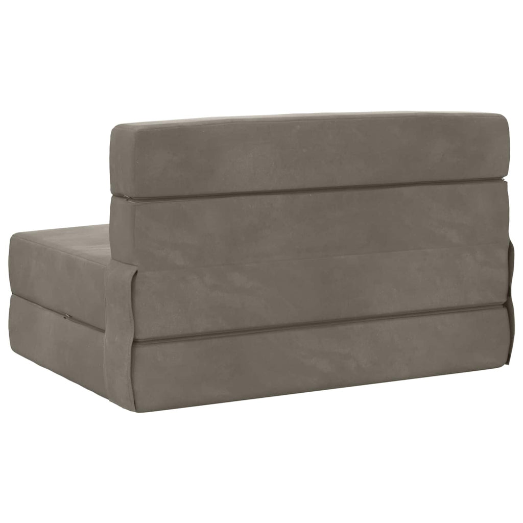 vidaXL Składana Sofa Łóżko jasnoszary 100 x 80 x 60 cm tkanina