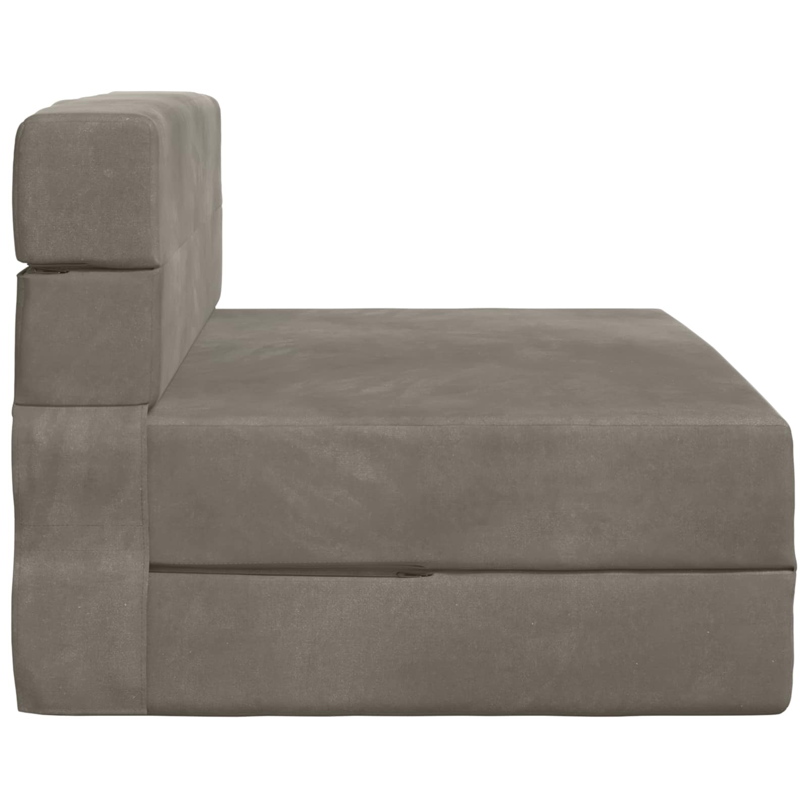 vidaXL Składana Sofa Łóżko jasnoszary 100 x 80 x 60 cm tkanina