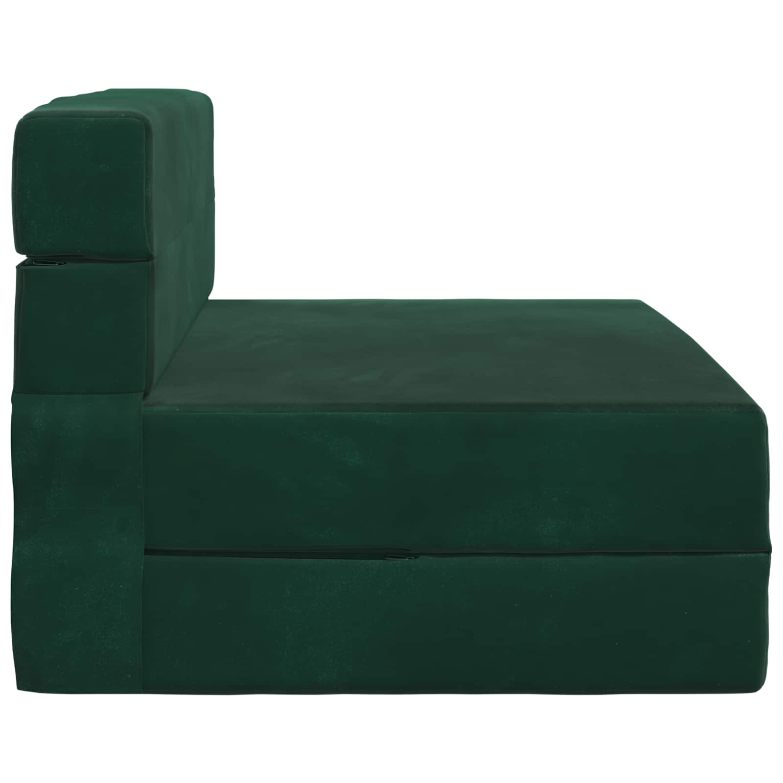 vidaXL Sofa Rozkładana z funkcją łóżka Ciemna zieleń 190 x 100 x 15 cm