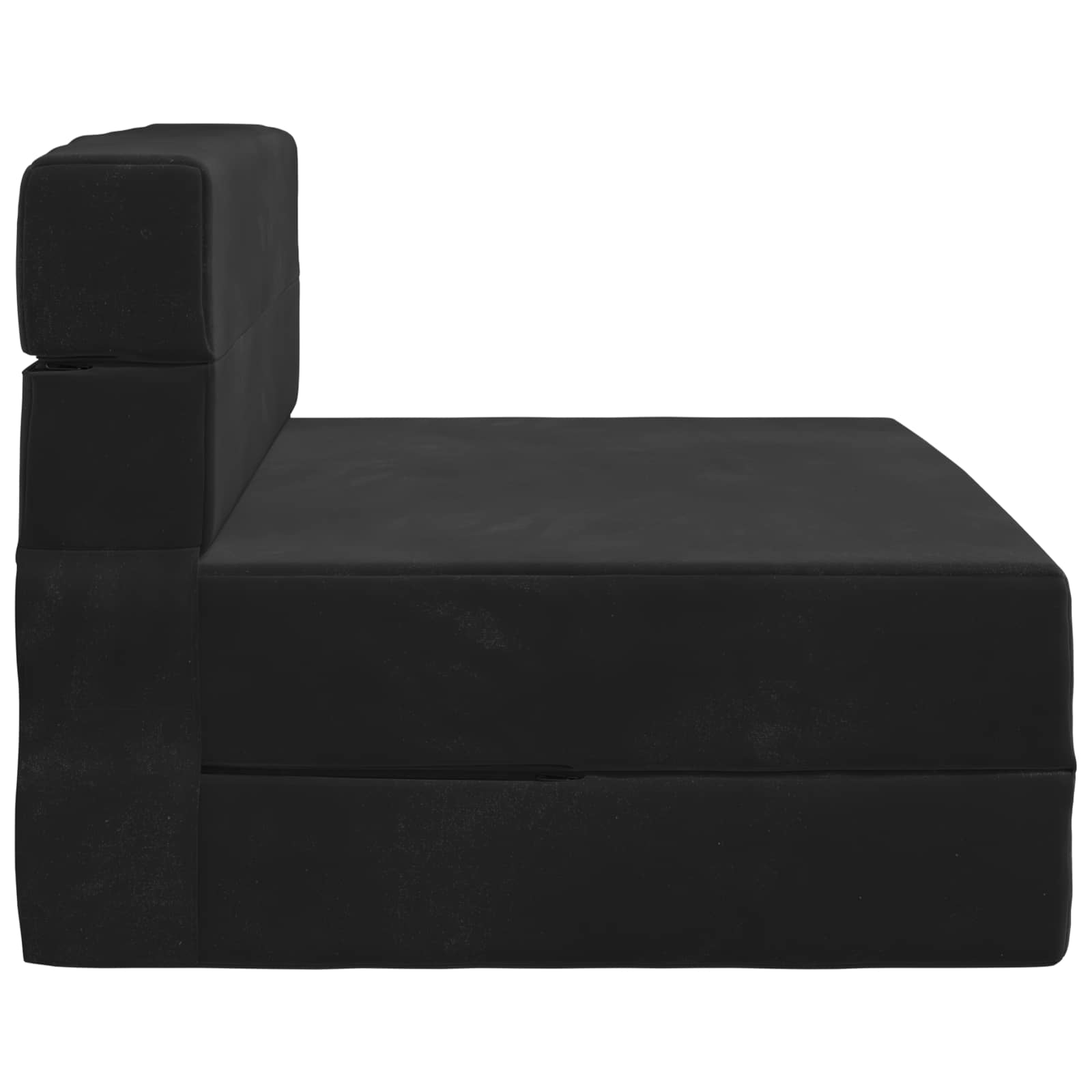 vidaXL Składana Sofa Łóżko Czarny 100 x 80 x 60 cm tkanina