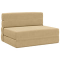 vidaXL Składana Sofa Łóżko Zielono-szary 100 x 80 x 60 cm tkanina