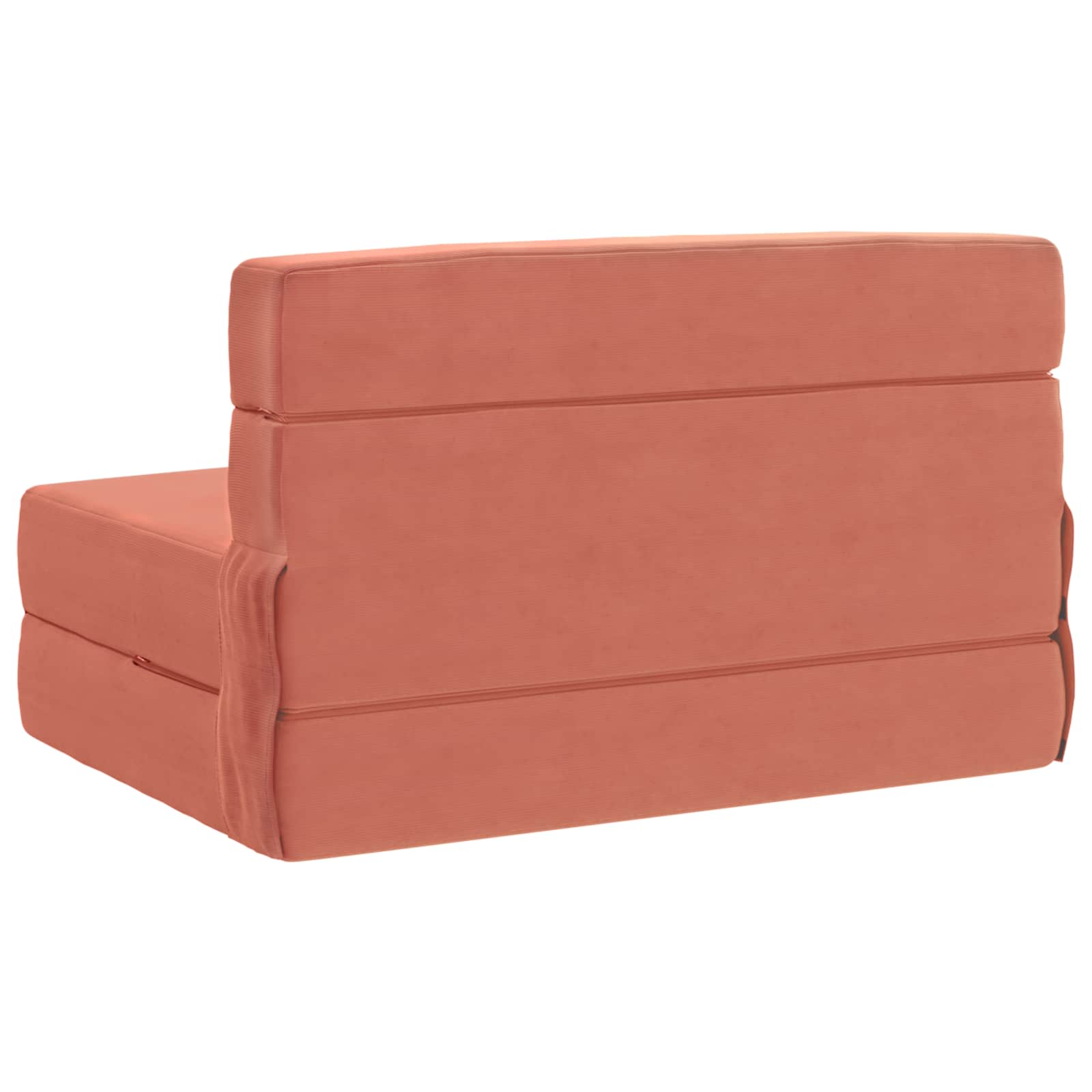 vidaXL Składana Sofa Łóżko Czerwono-pomarańczowy 100 x 80 x 60 cm