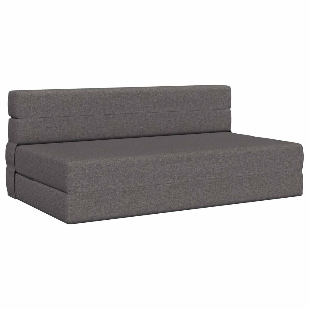 vidaXL Składana Sofa Łóżko jasnoszary 152 x 86,5 x 60 cm tkanina