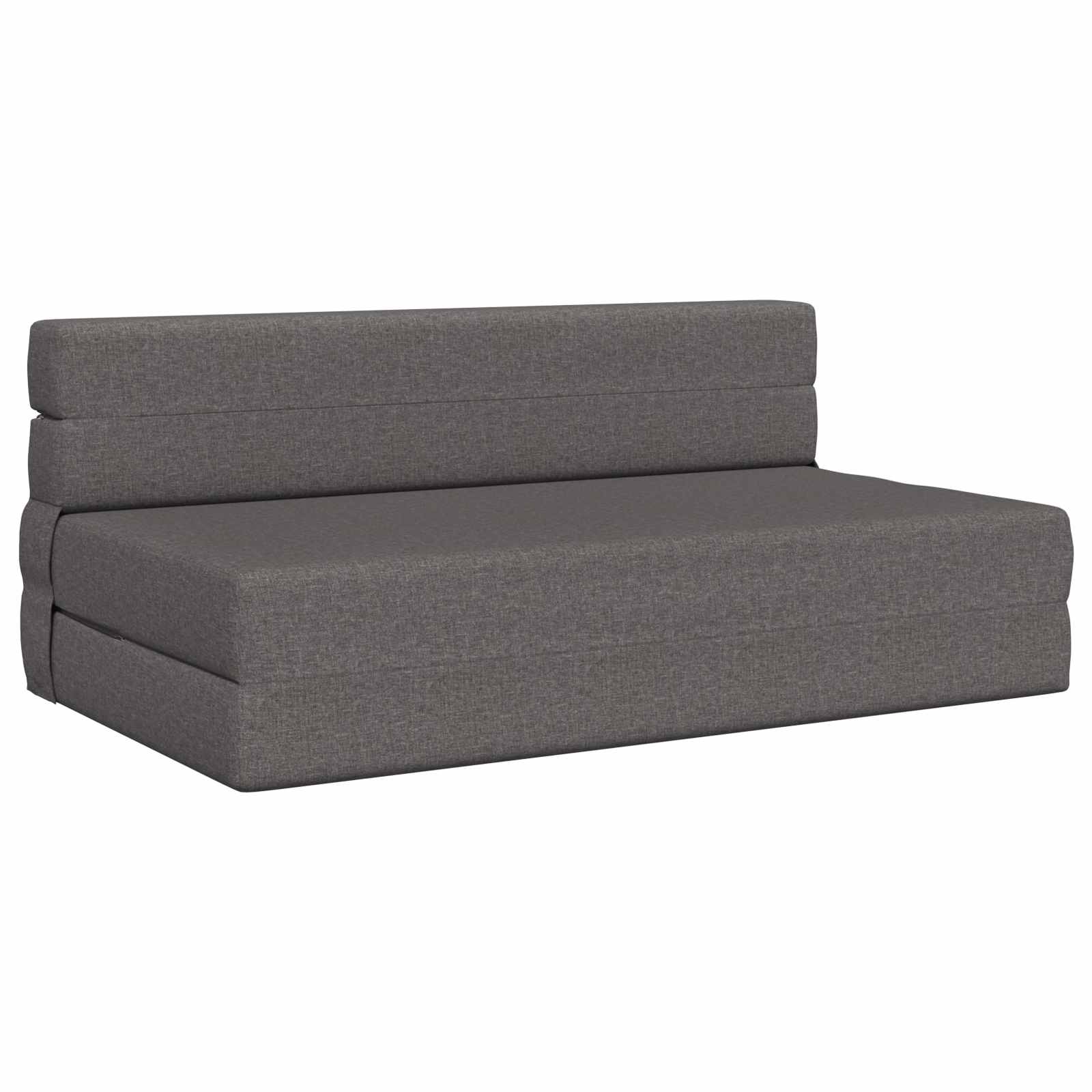 vidaXL Składana Sofa Łóżko jasnoszary 152 x 86,5 x 60 cm tkanina