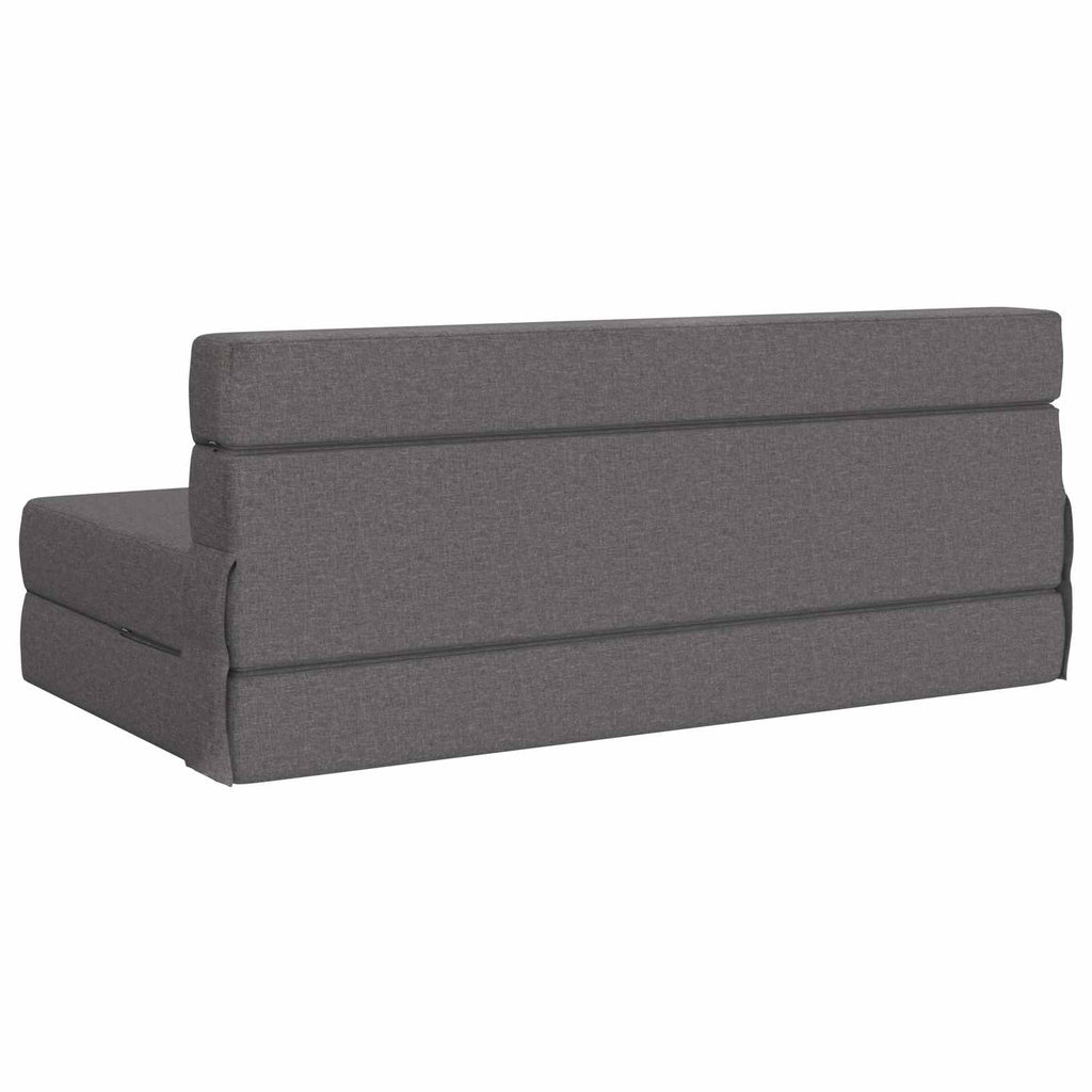 vidaXL Składana Sofa Łóżko jasnoszary 152 x 86,5 x 60 cm tkanina