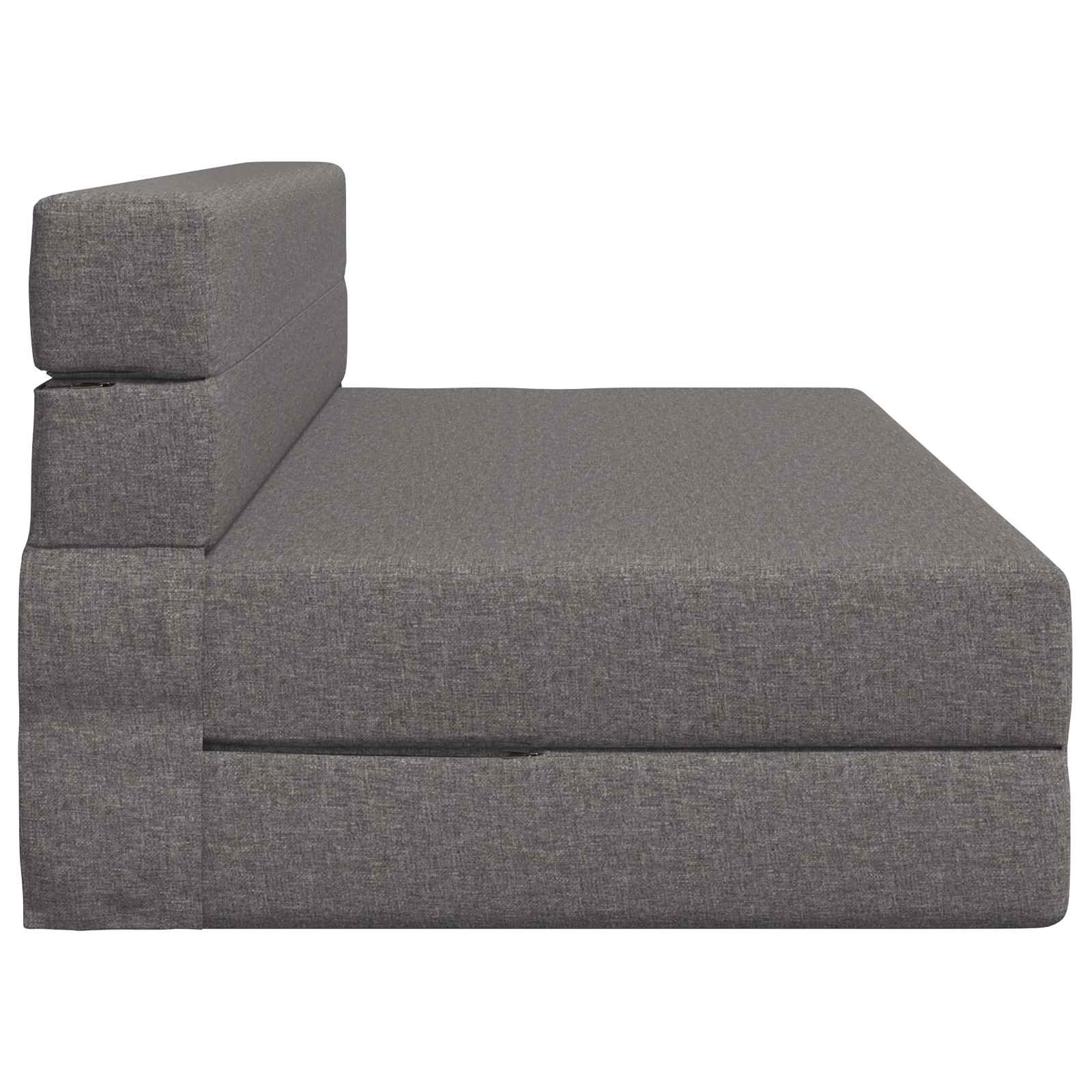 vidaXL Składana Sofa Łóżko jasnoszary 152 x 86,5 x 60 cm tkanina