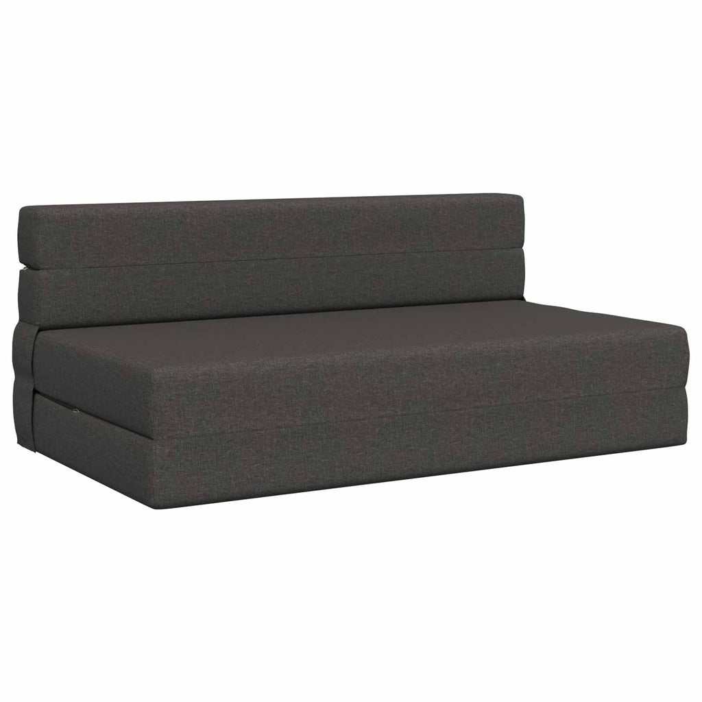 vidaXL Składana Sofa Łóżko ciemnoszary 152 x 86,5 x 60 cm tkanina