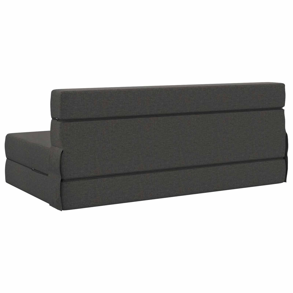 vidaXL Składana Sofa Łóżko ciemnoszary 152 x 86,5 x 60 cm tkanina