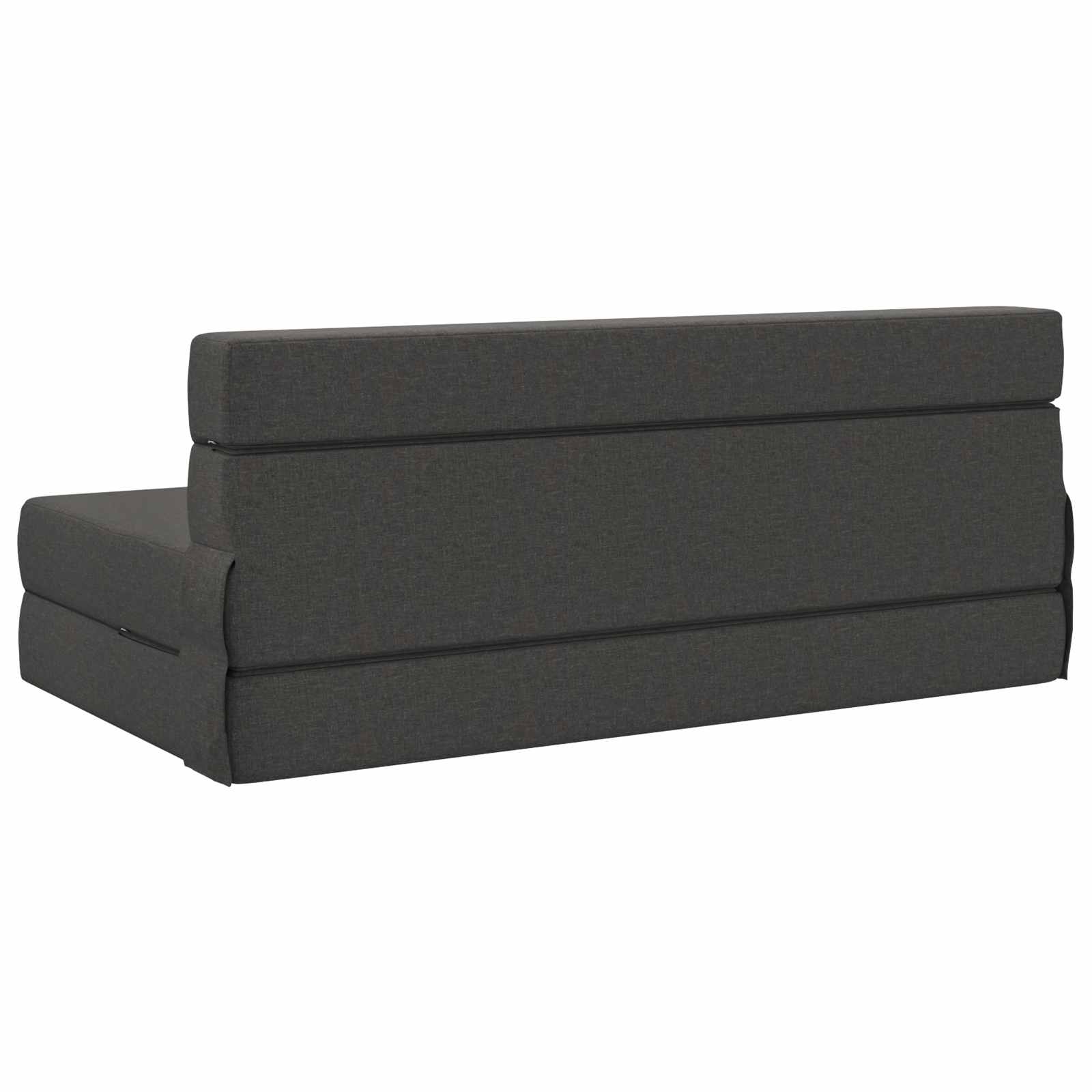 vidaXL Składana Sofa Łóżko ciemnoszary 152 x 86,5 x 60 cm tkanina
