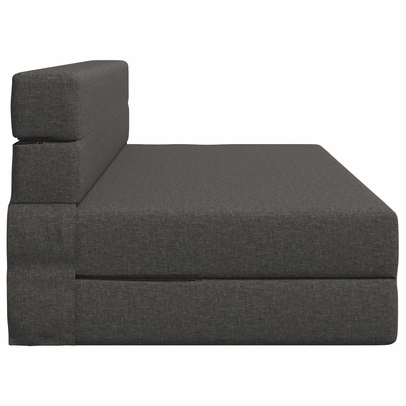 vidaXL Składana Sofa Łóżko ciemnoszary 152 x 86,5 x 60 cm tkanina
