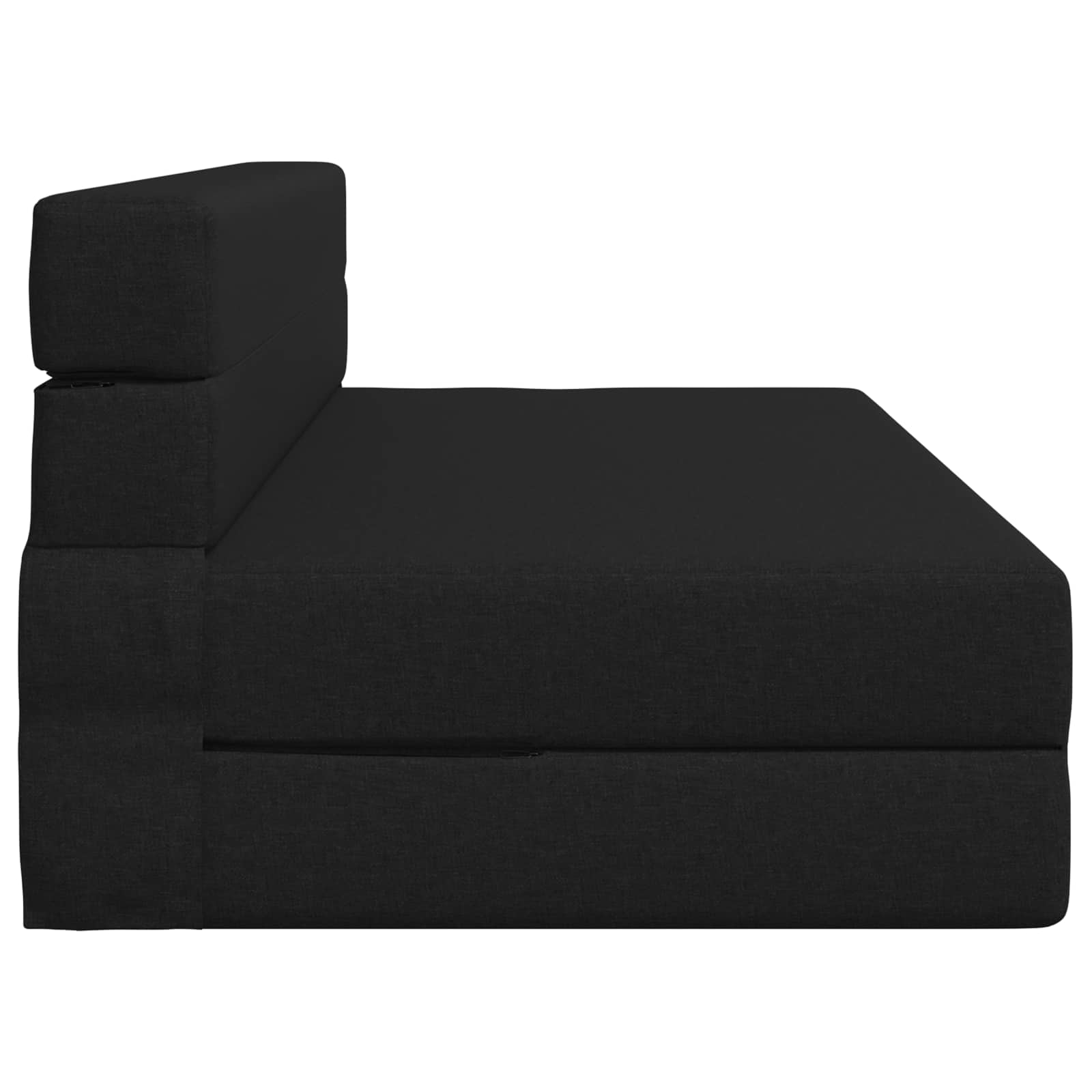 vidaXL Składana Sofa Łóżko Czarny 152 x 86,5 x 60 cm tkanina